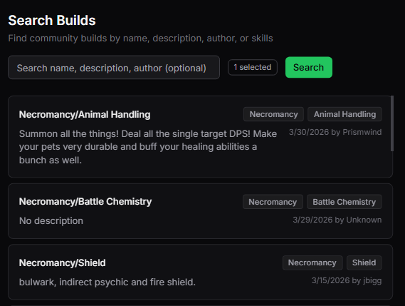 GorgonExplorer community build search